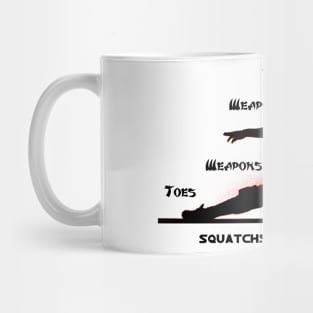 Head, Weapons, Weapons, Toes Mug